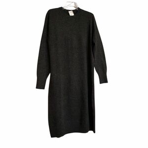 Uniqlo Women Souffle Yarn Dress Dark Gray Size Medium NWT